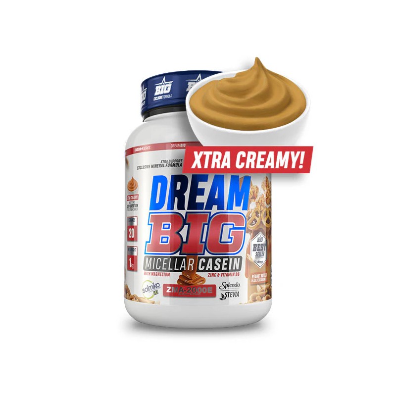 DREAM BIG 1 kg CASEÍNA MICELAR CON MAGNESIO, ZINC Y VITAMINA B6