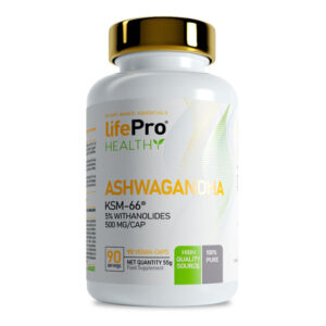Life Pro Ashwagandha 500mg ksm66 90 Vcaps New 90 días
